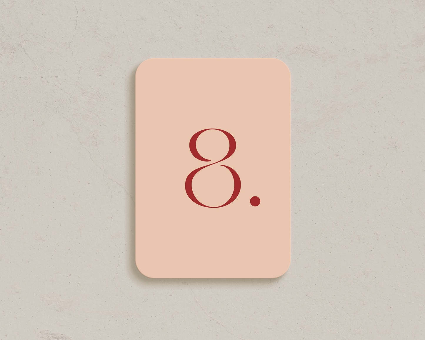 Reggio Table Numbers