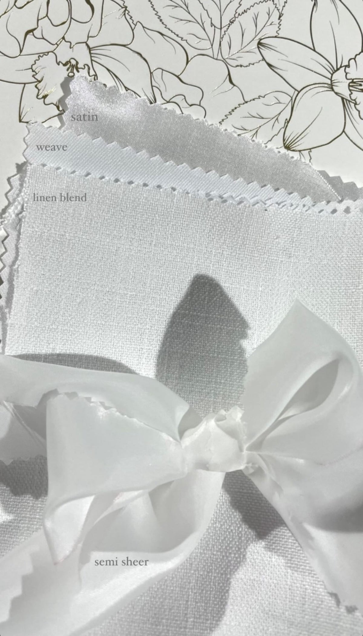 Fabric signage detail