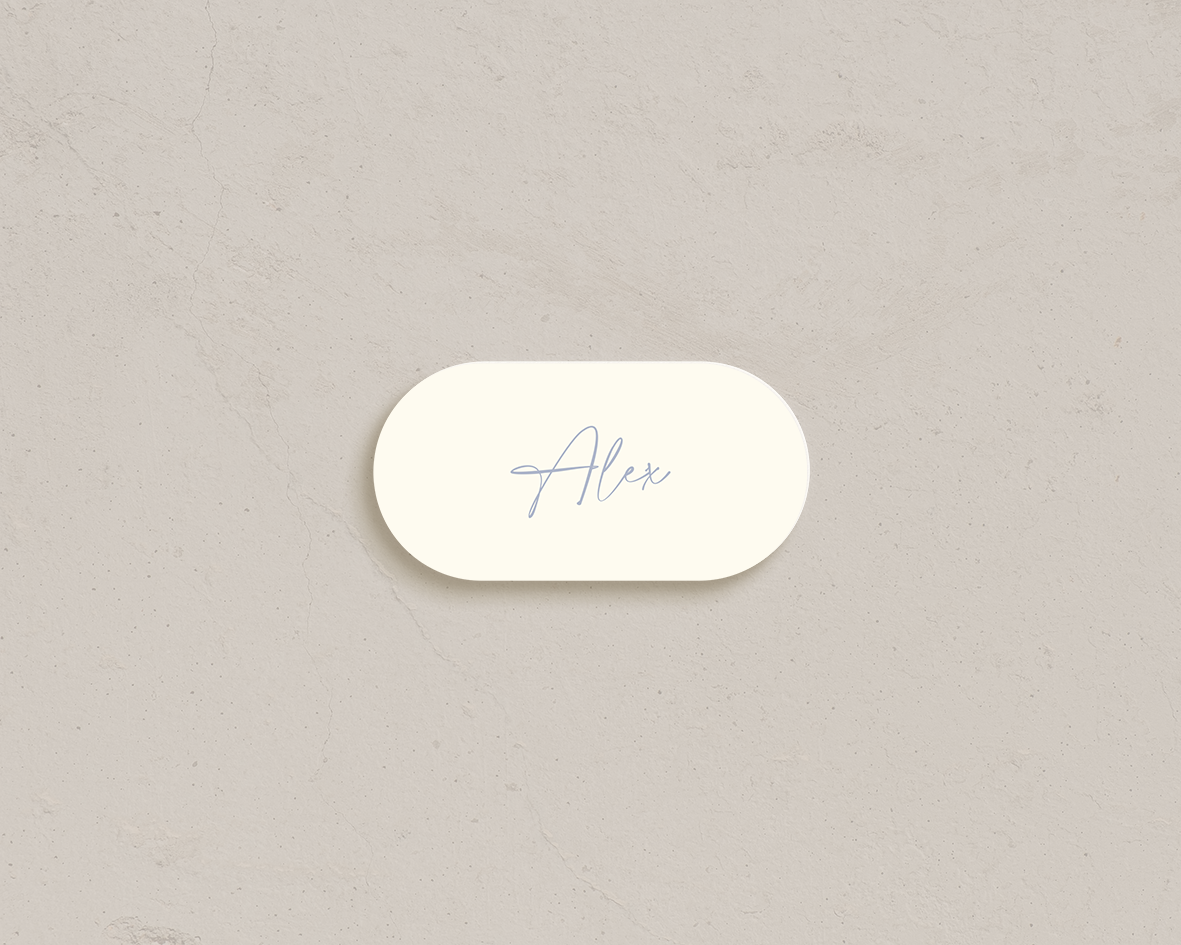 Cardstock Amalfi Place Cards