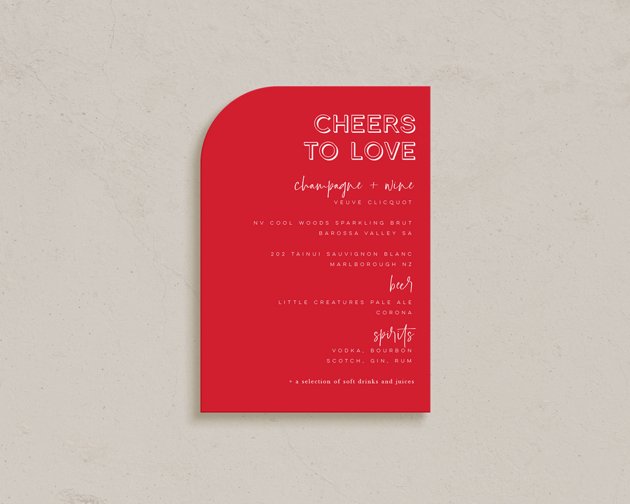 Dolce Bar Menus