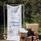 Fabric welcome sign by Signed By G