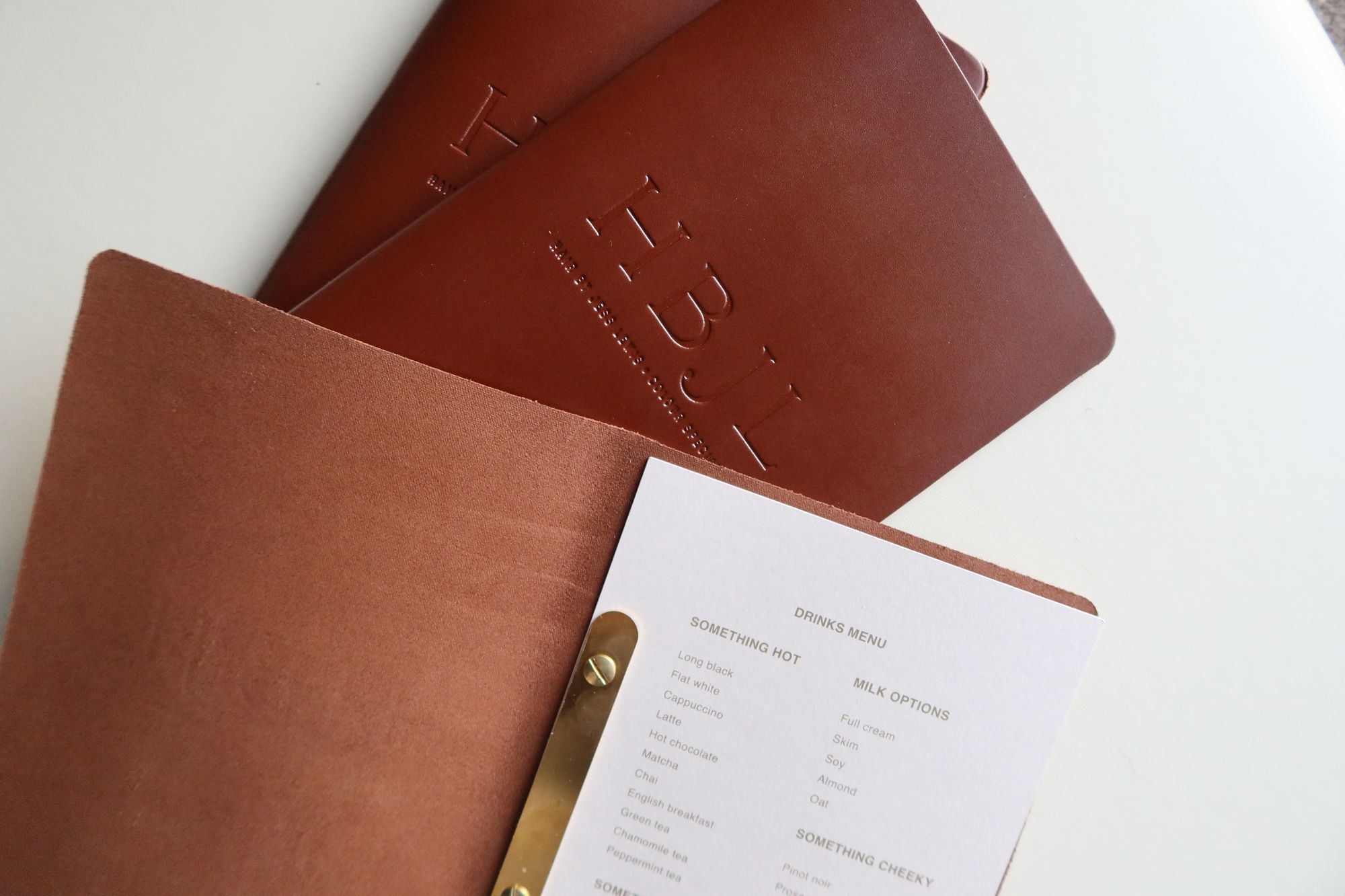 Leather Menus