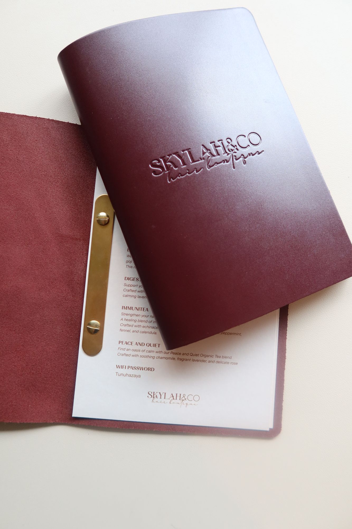 Leather Menus